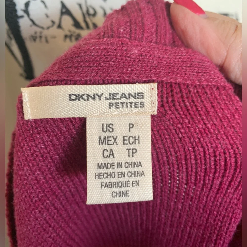 DKNY Jeans Cranberry Colored Sweater
